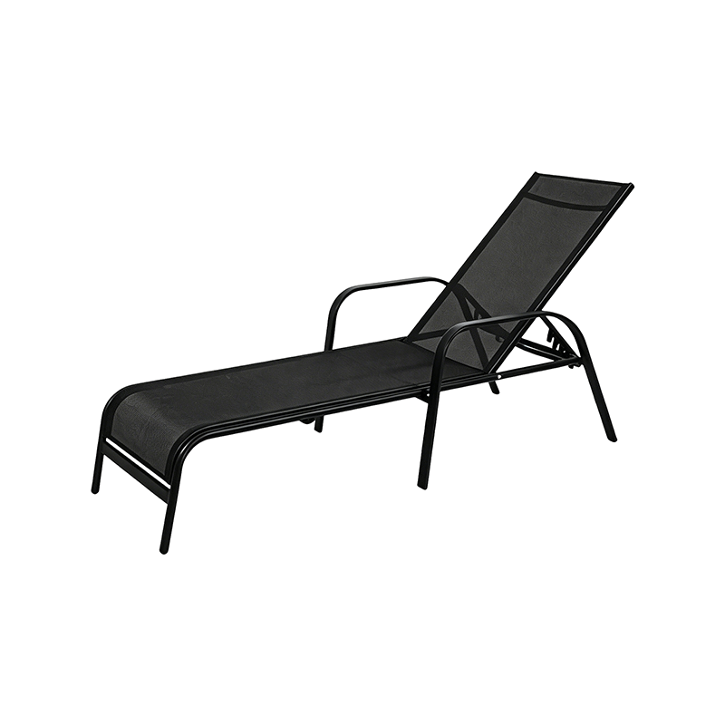 Chaise Lounge al aire libre Respaldo ajustable con reposabrazos